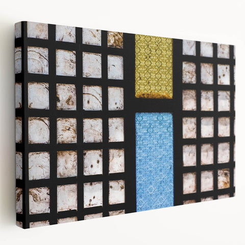 Large wall art on stretched canvas featuring a serene Philippine landscape in muted green and blue tones.