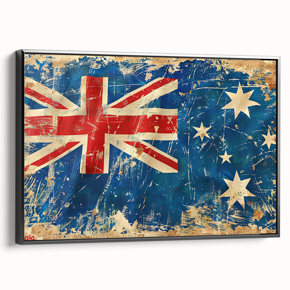 Framed canvas depicting Ayers Rock in Australia in black and white, suitable for bedroom wall art.