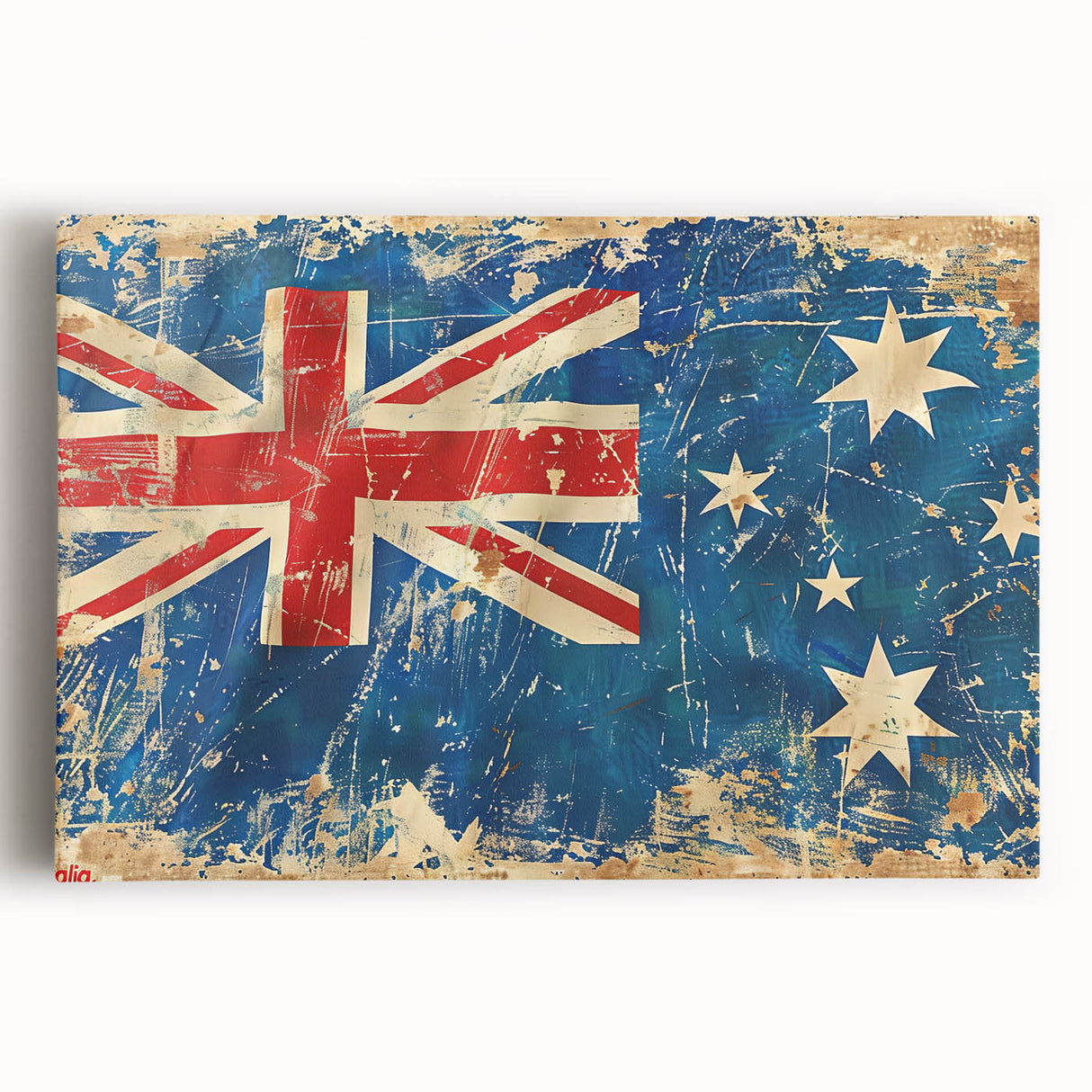 Large black and white photo of Ayers Rock on stretched canvas, ideal for kitchen wall art.