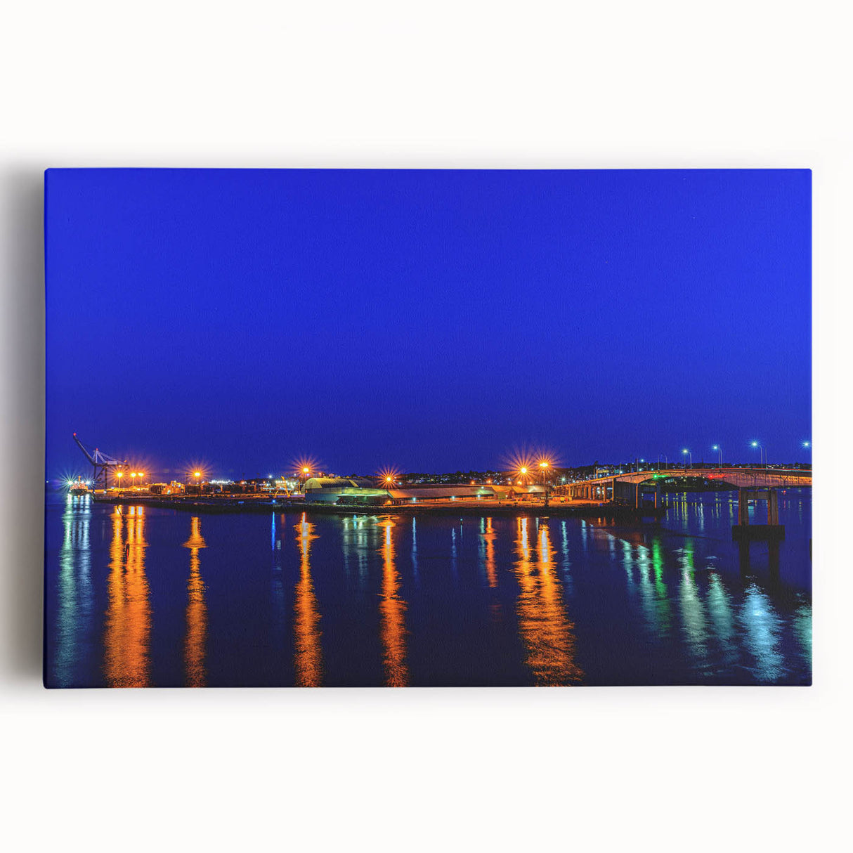 Black and white photograph of New Brunswick scenery on a large stretched canvas, ideal for kitchen wall art.