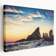 Scenic Nova Scotia landscape on stretched canvas, featuring muted earth tones, ideal for kitchen wall art.