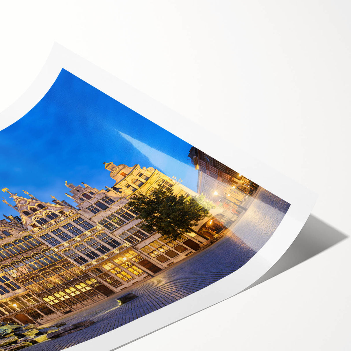 Extra large wall art featuring line art flowers in muted tones on a rolled canvas, suitable for large living room decor.