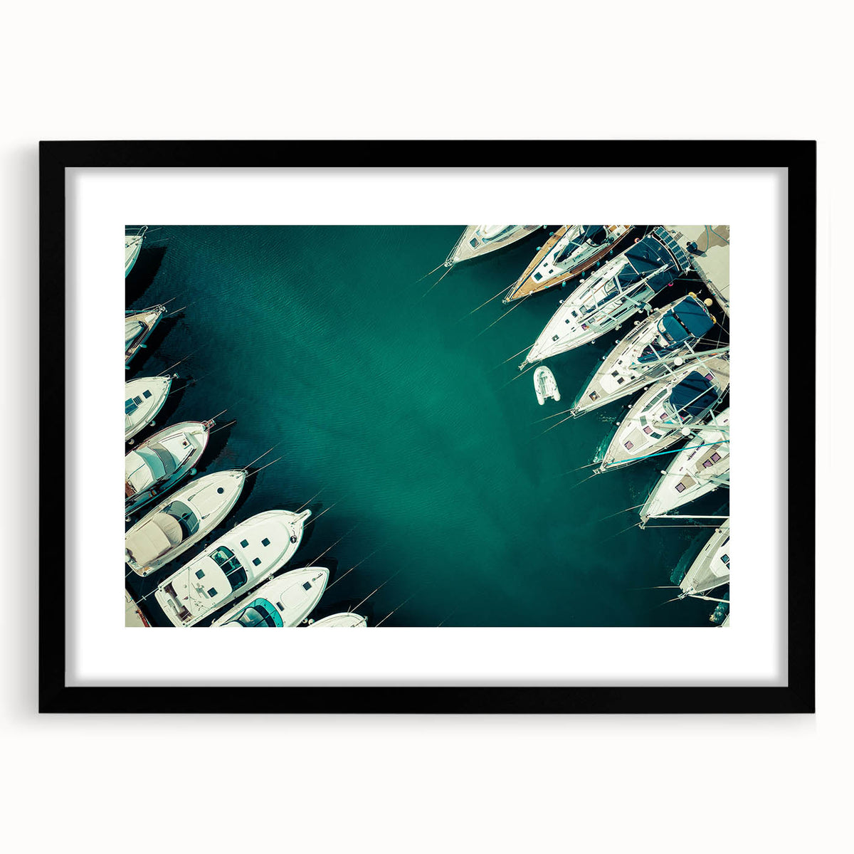 Abstract art print of Dubai skyline in vibrant colors on a large canvas, ideal for living room decor.