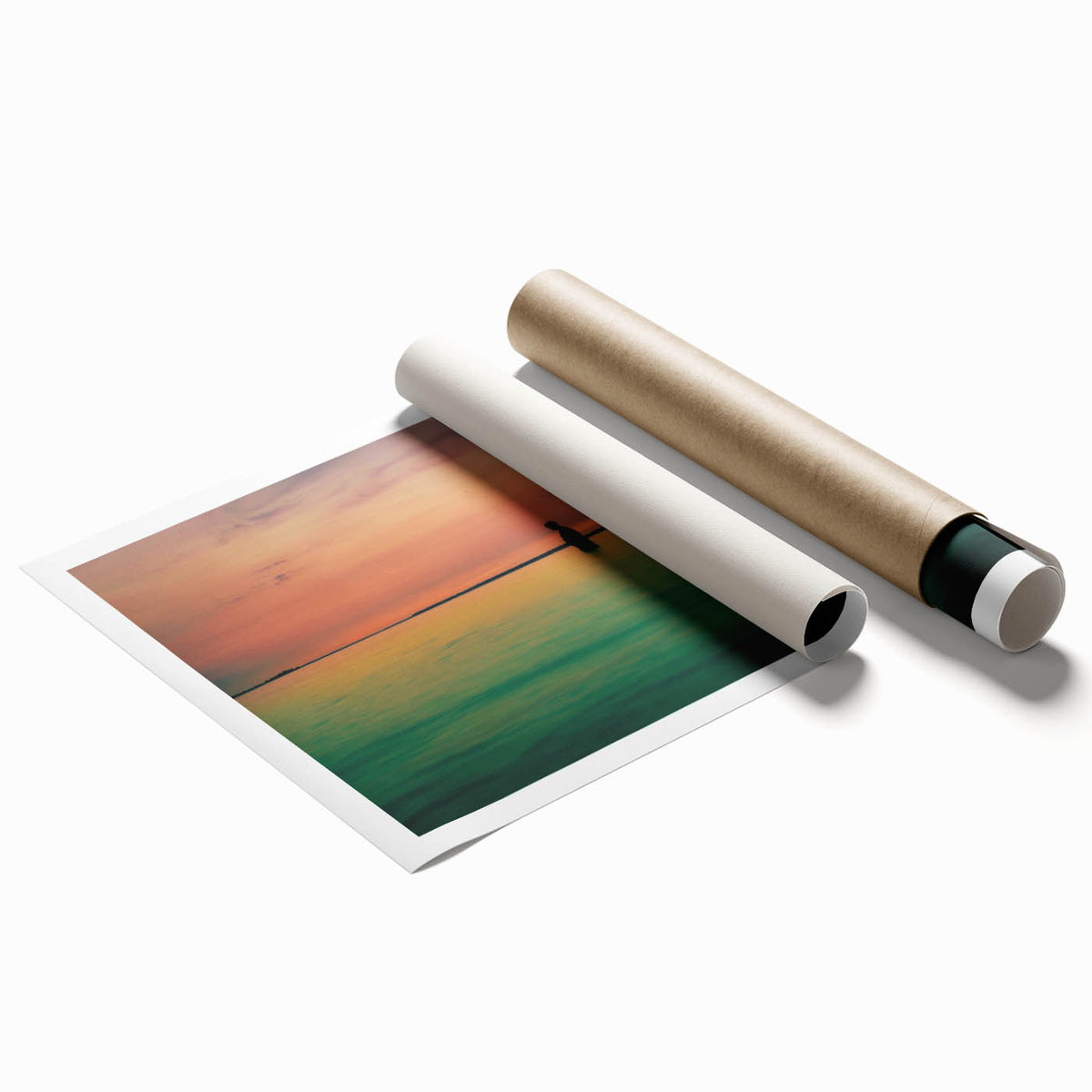Extra large wall art featuring a serene Dallas skyline in pastel shades on a rolled canvas, ideal for classy bathroom decor.