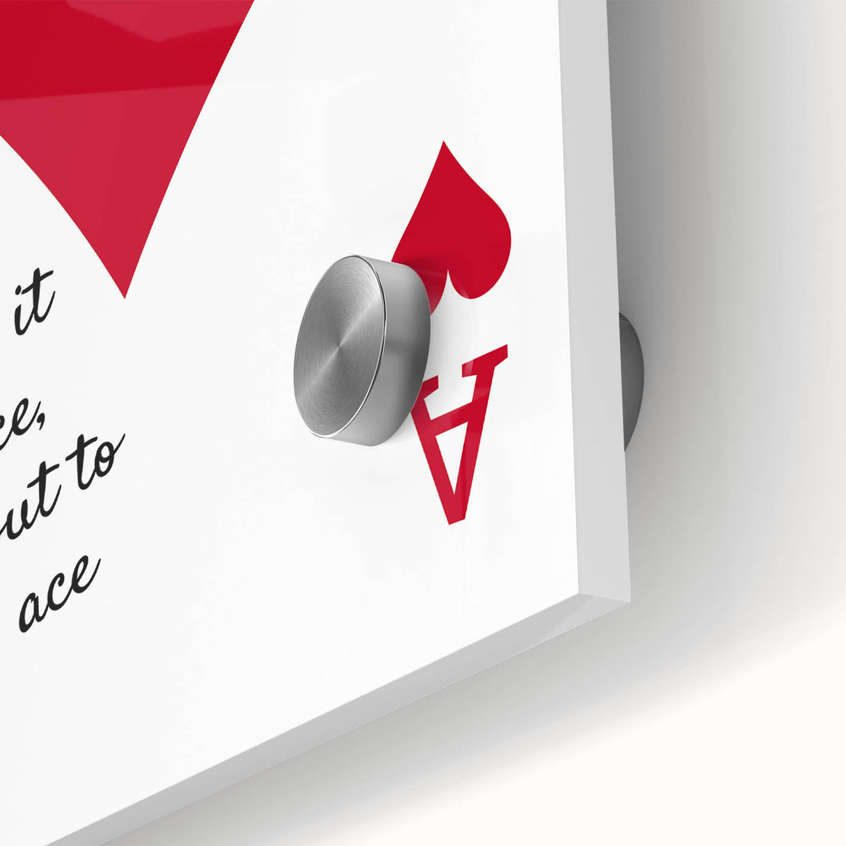 Romantic Typography Art Print - "Play My Ace" Canvas