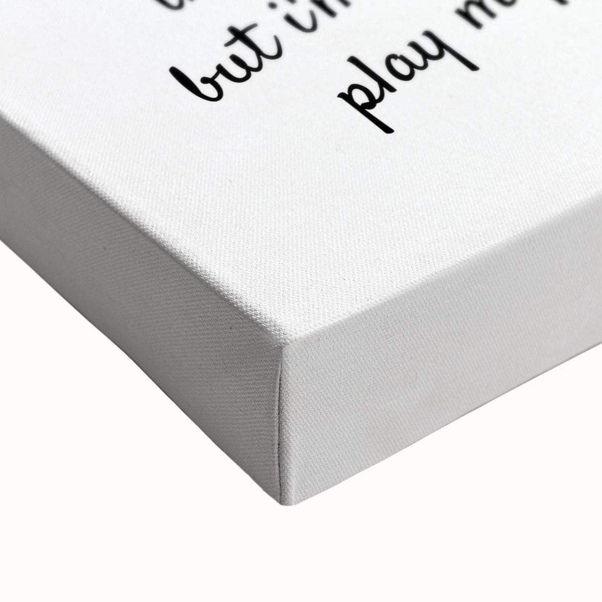 Romantic Typography Art Print - "Play My Ace" Canvas