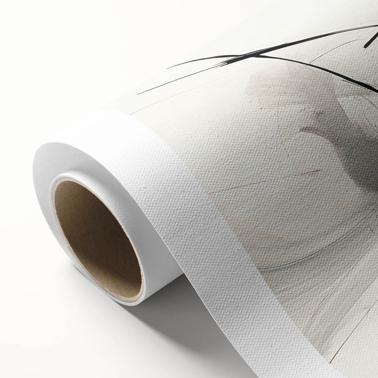 Framed Bedroom Art – Abstract Black & White Expressionist Print