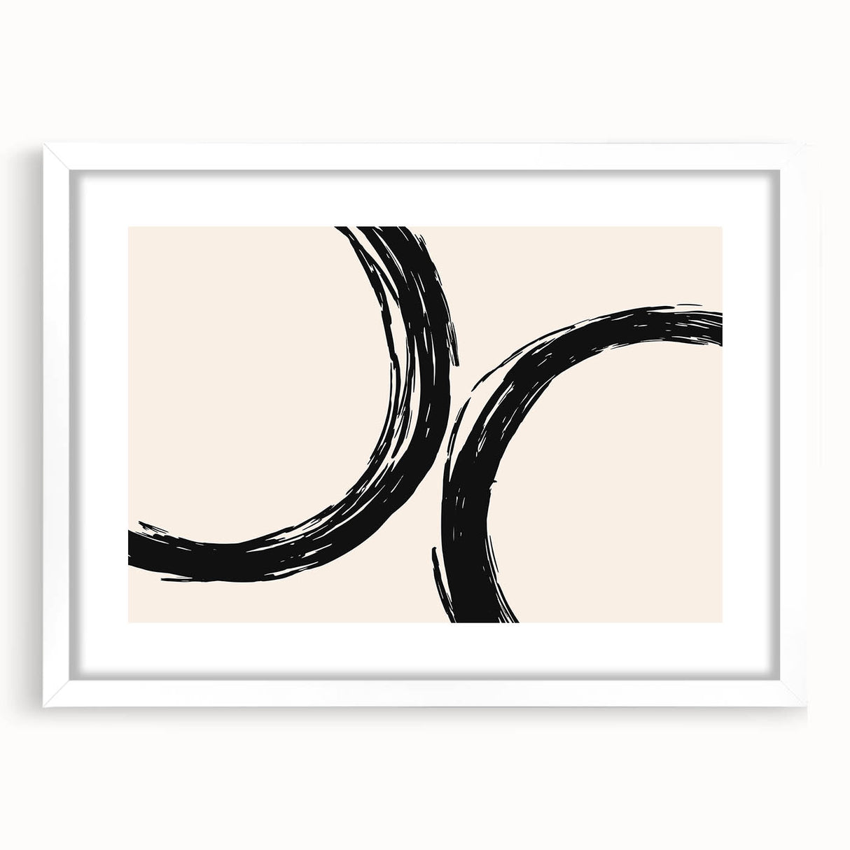 Modern Dining Room Art - Minimalist Black Ink Abstract Print
