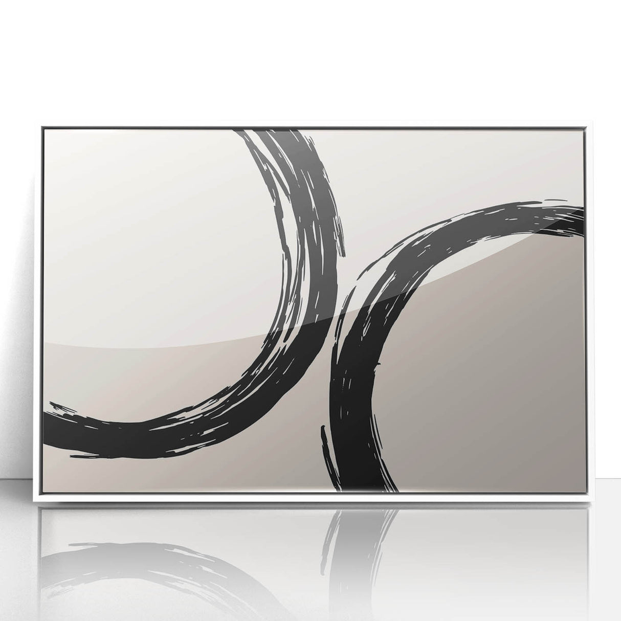 Modern Dining Room Art - Minimalist Black Ink Abstract Print