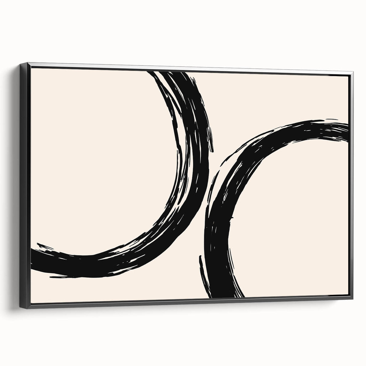 Modern Dining Room Art - Minimalist Black Ink Abstract Print