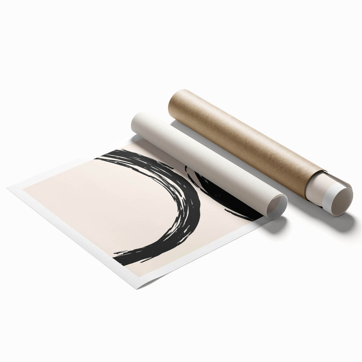 Modern Dining Room Art - Minimalist Black Ink Abstract Print