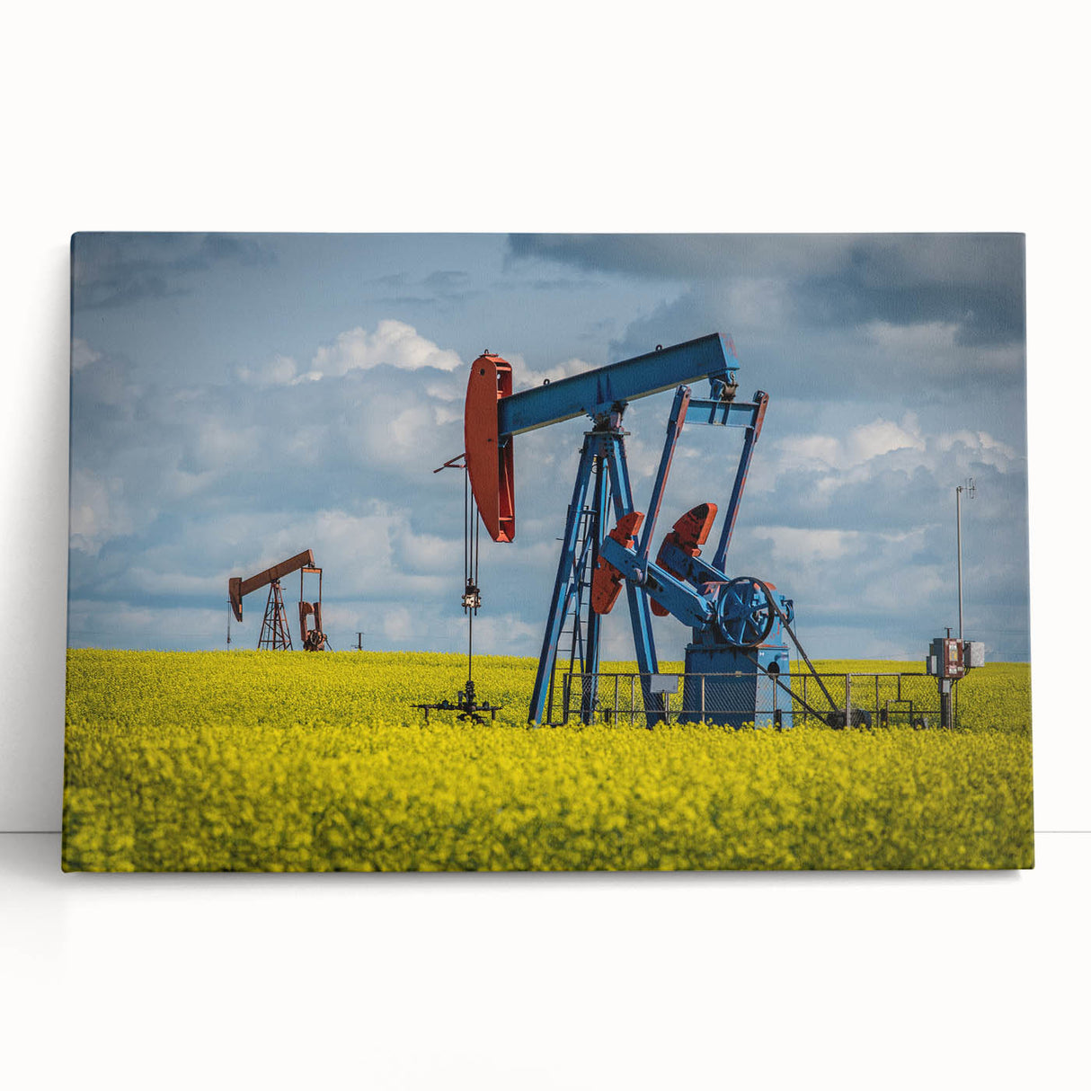 Black and white photo of Saskatchewan scenery on stretched canvas, ideal for kitchen wall art.