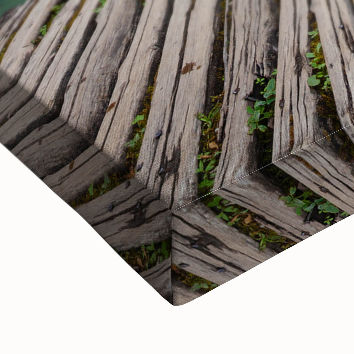 Black and white landscape art painting of a Croatian coastal town on stretched canvas, ideal for bedroom decor.