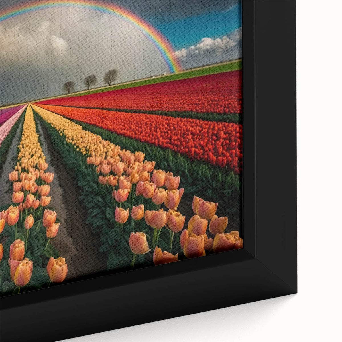 Extra large framed canvas featuring a textured, colorful depiction of a European scenery, ideal for living room decor.