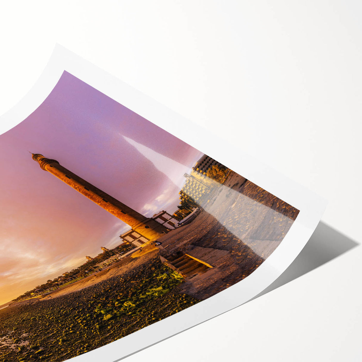 Extra large rolled print featuring line art flowers in neutral tones, ideal for large living room wall decor.