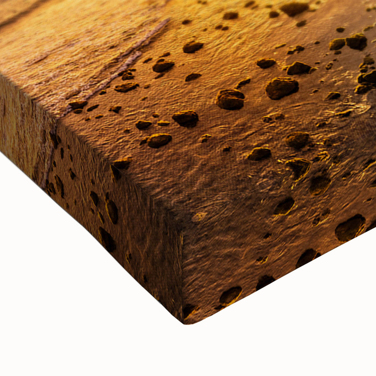 Black and white landscape art painting of Canary Islands on stretched canvas, suitable for bedroom wall decor.