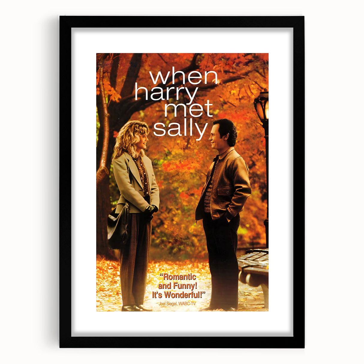 Romantic Retro Art - When Harry Met Sally Movie Poster - 80s Wall Art