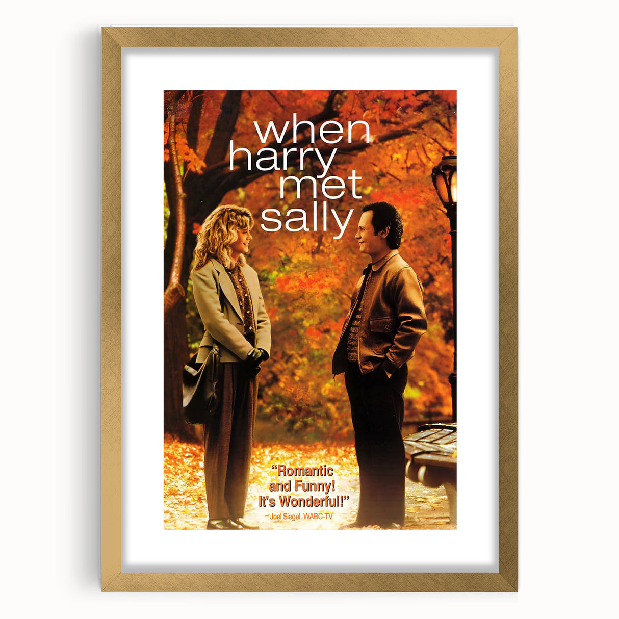 Romantic Retro Art - When Harry Met Sally Movie Poster - 80s Wall Art