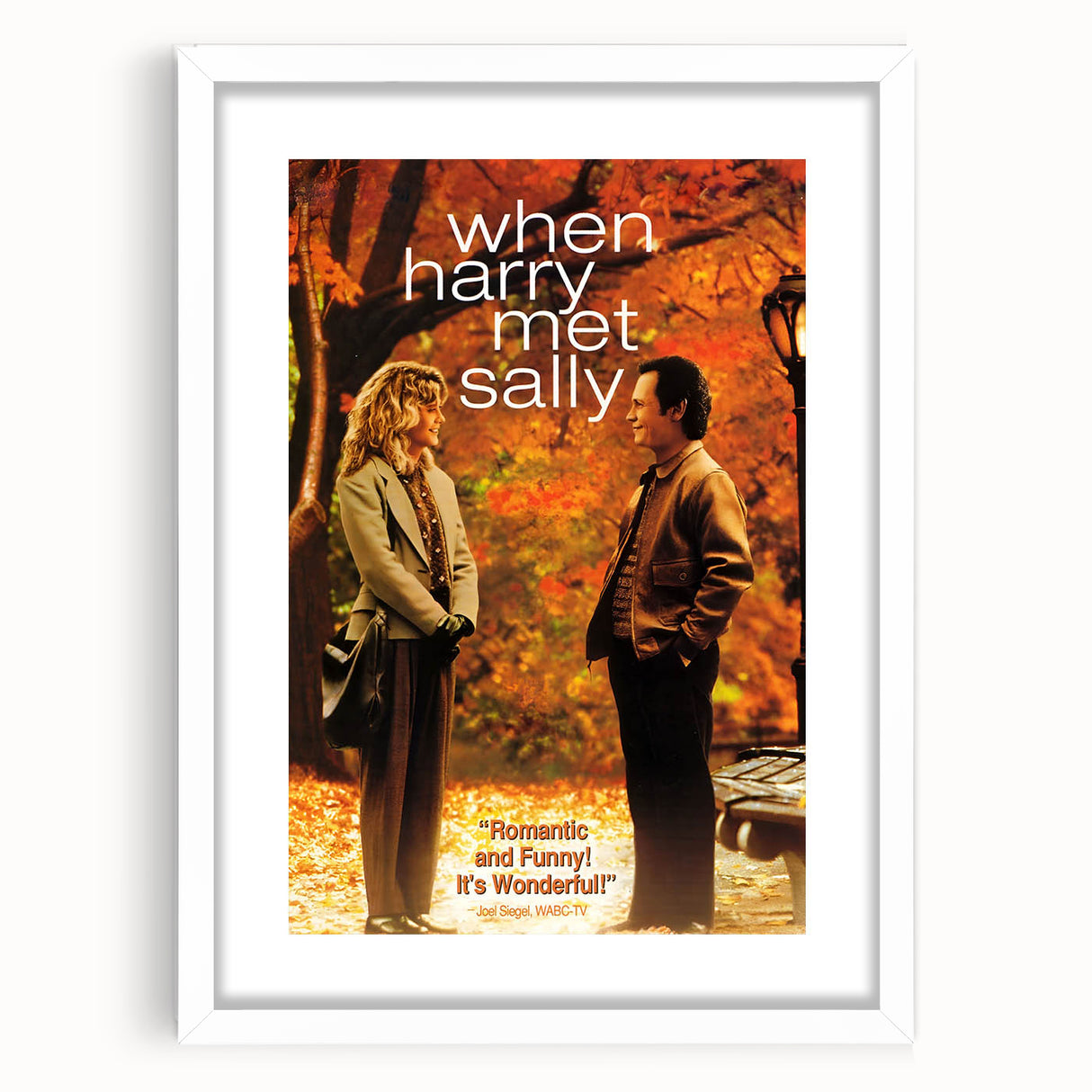 Romantic Retro Art - When Harry Met Sally Movie Poster - 80s Wall Art