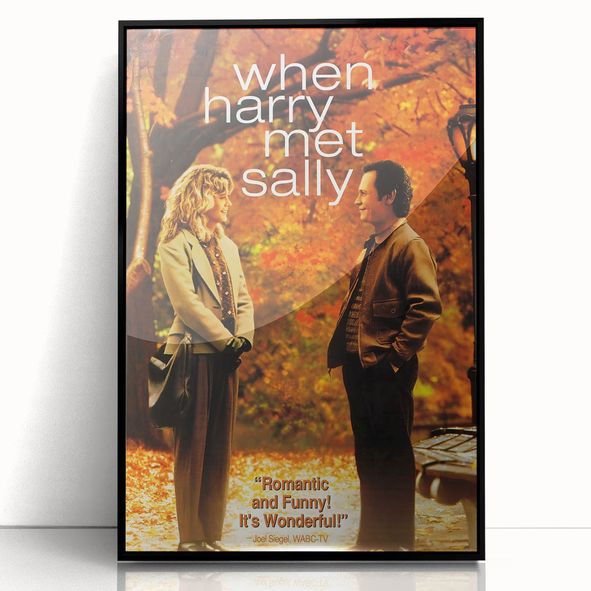 Romantic Retro Art - When Harry Met Sally Movie Poster - 80s Wall Art