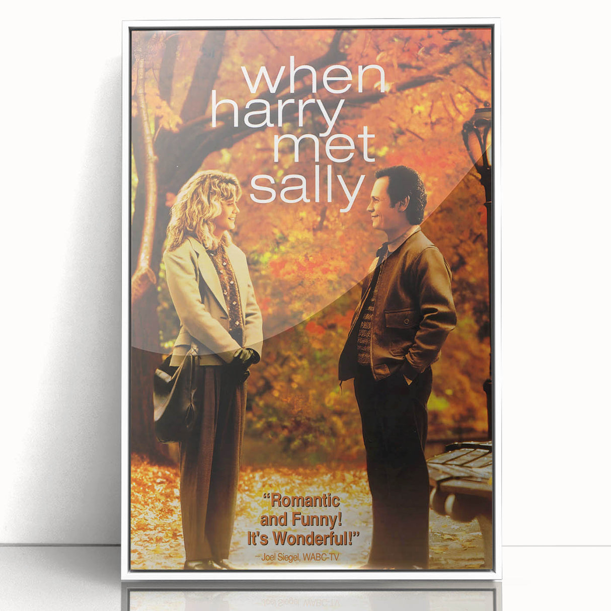 Romantic Retro Art - When Harry Met Sally Movie Poster - 80s Wall Art