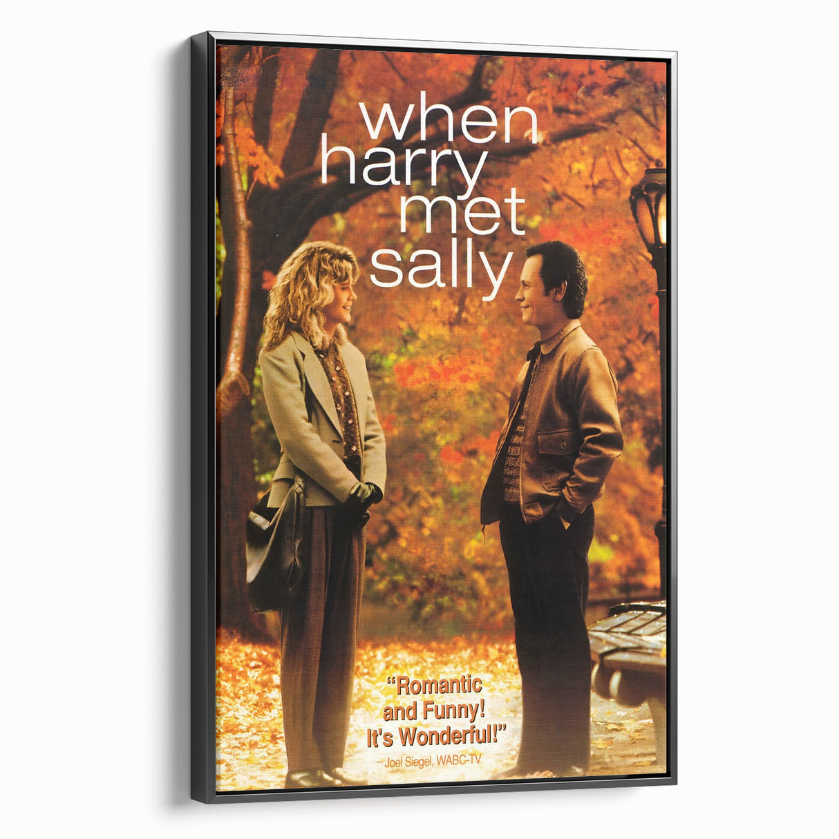 Romantic Retro Art - When Harry Met Sally Movie Poster - 80s Wall Art