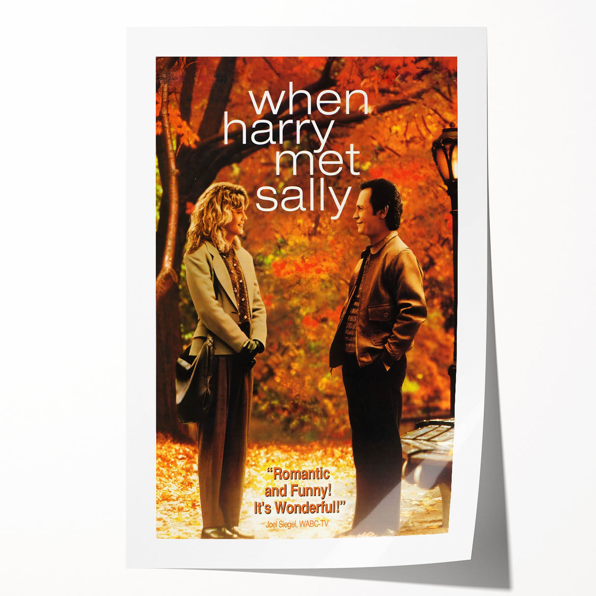 Romantic Retro Art - When Harry Met Sally Movie Poster - 80s Wall Art