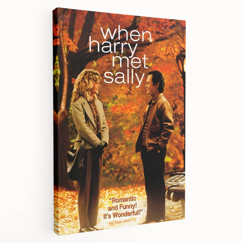 Romantic Retro Art - When Harry Met Sally Movie Poster - 80s Wall Art