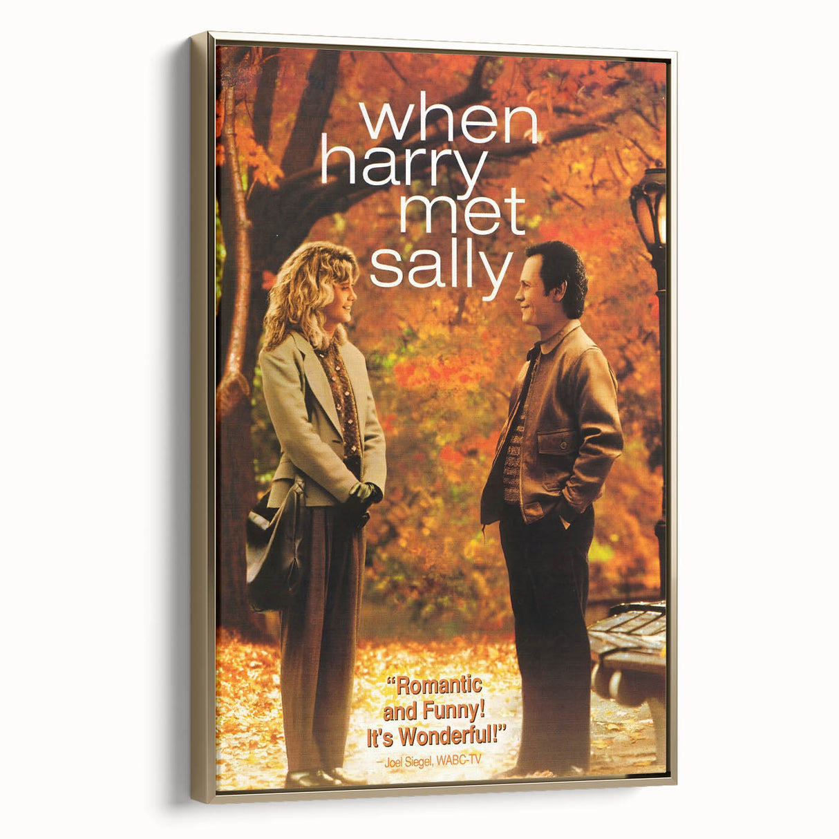 Romantic Retro Art - When Harry Met Sally Movie Poster - 80s Wall Art