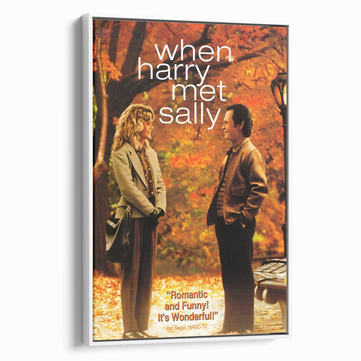 Romantic Retro Art - When Harry Met Sally Movie Poster - 80s Wall Art