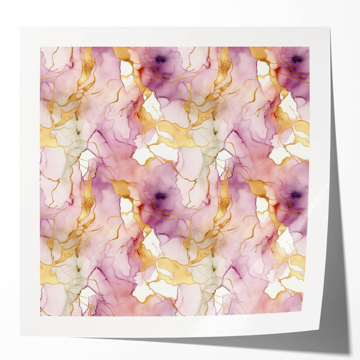 Abstract wall art print showcasing vibrant strokes in various colors, set against a glossy background, ideal for modern home decor. Perfect for enhancing living spaces with a touch of contemporary artistry.