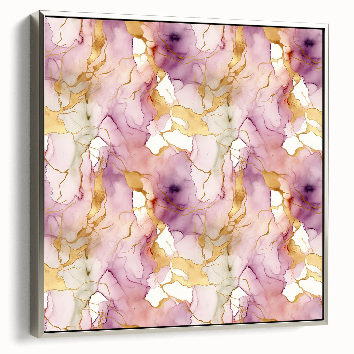 Framed abstract strokes wall art in silver, showcasing vibrant colors and dynamic shapes, perfect for modern home decor, adding elegance to any room.