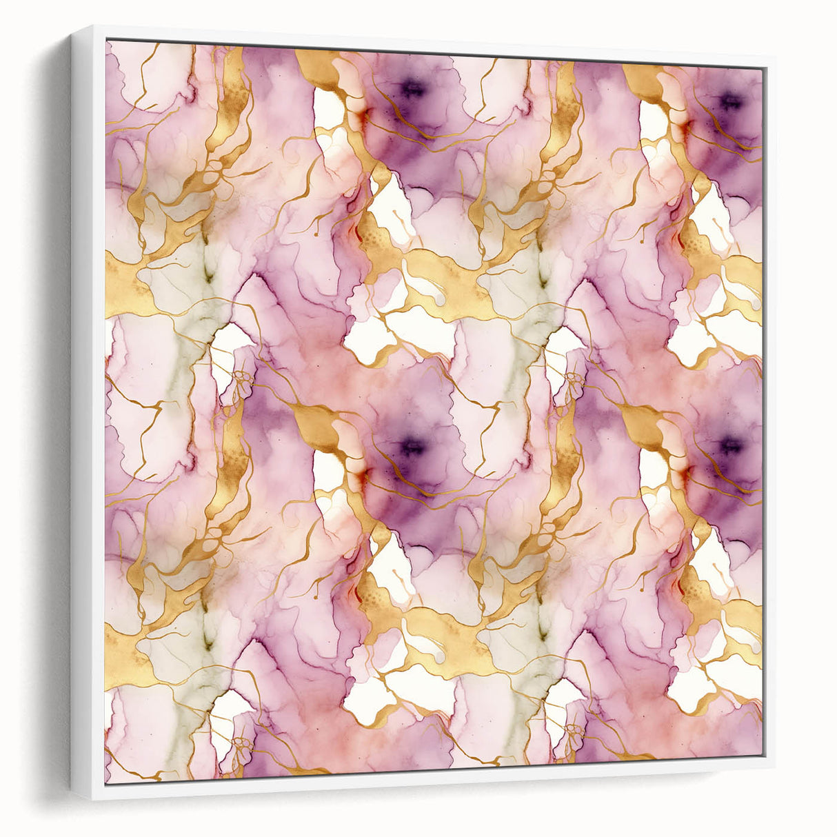 Abstract strokes wall art in a sleek white frame, showcasing vibrant colors and dynamic patterns, perfect for modern home decor. Ideal for adding a touch of creativity to any room.