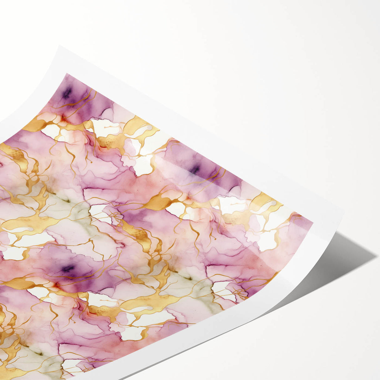 Abstract strokes wall art print in vibrant colors, showcasing bold brush strokes and modern design, rolled for easy shipping and display. Perfect for home decor.