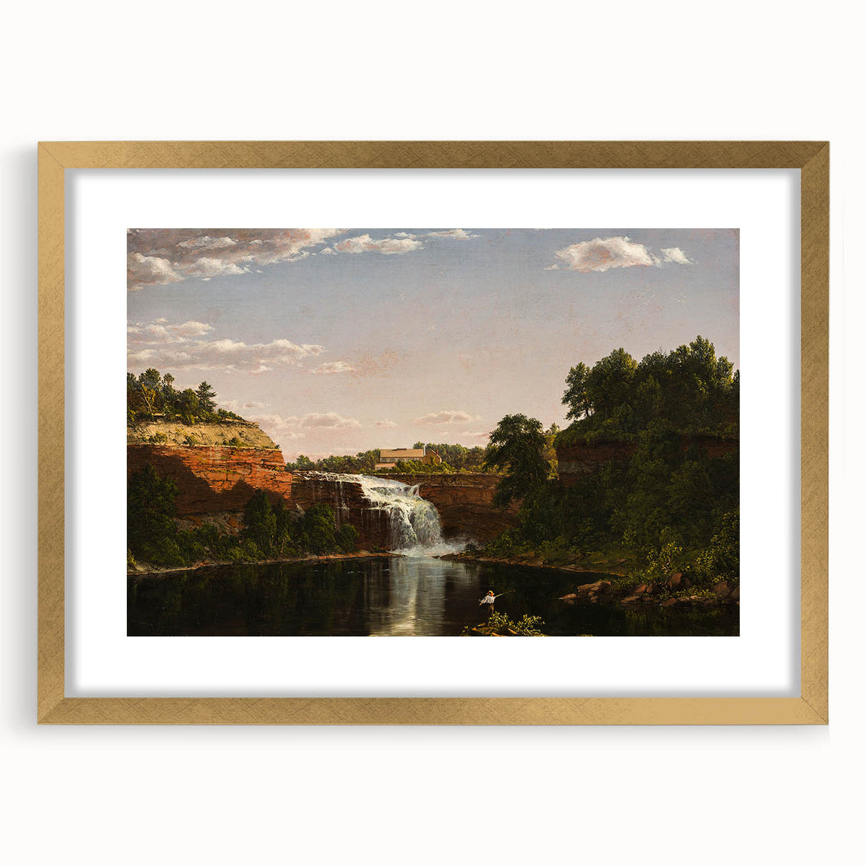 Romanticism Art: Lower Falls, Rochester by Frederic Edwin Church