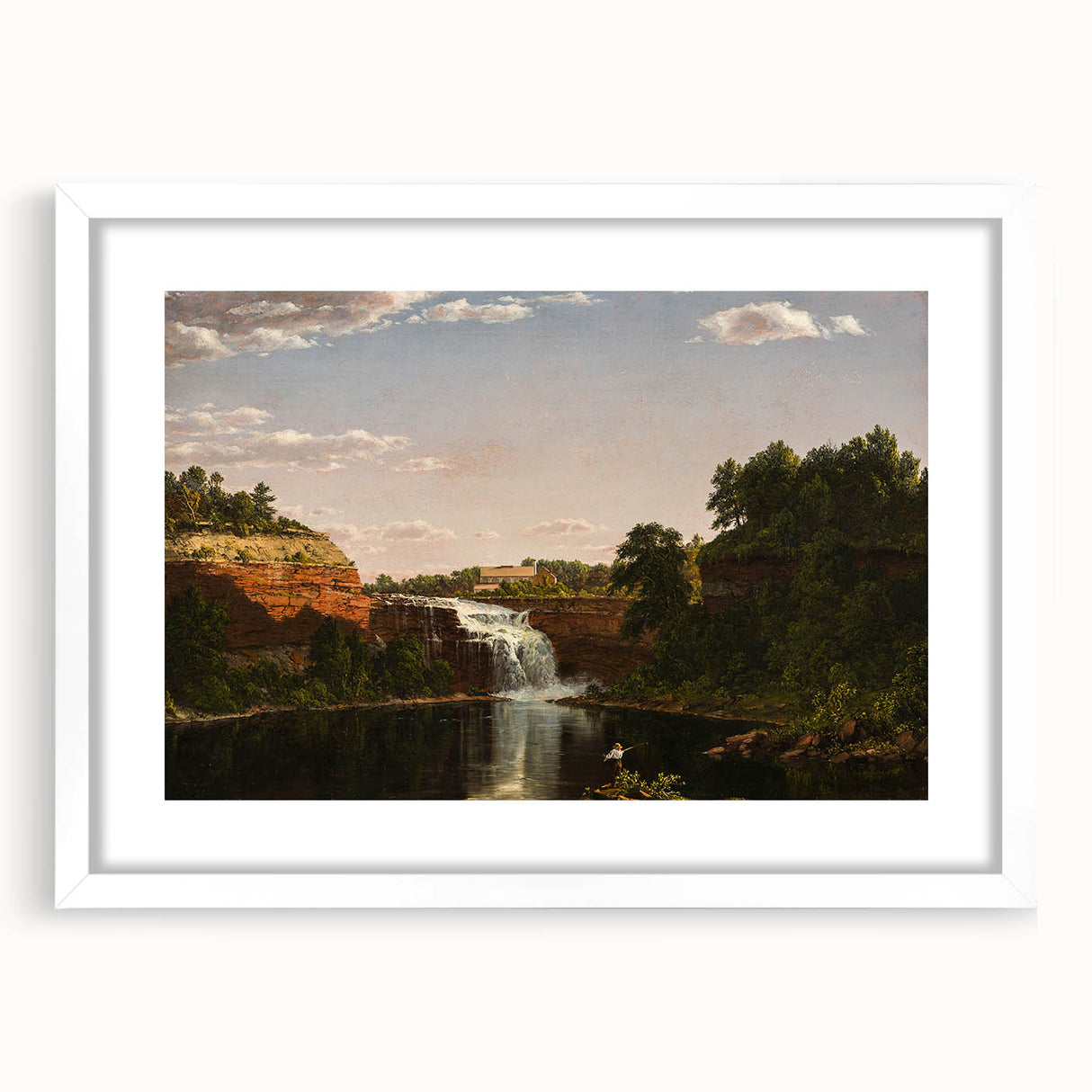 Romanticism Art: Lower Falls, Rochester by Frederic Edwin Church