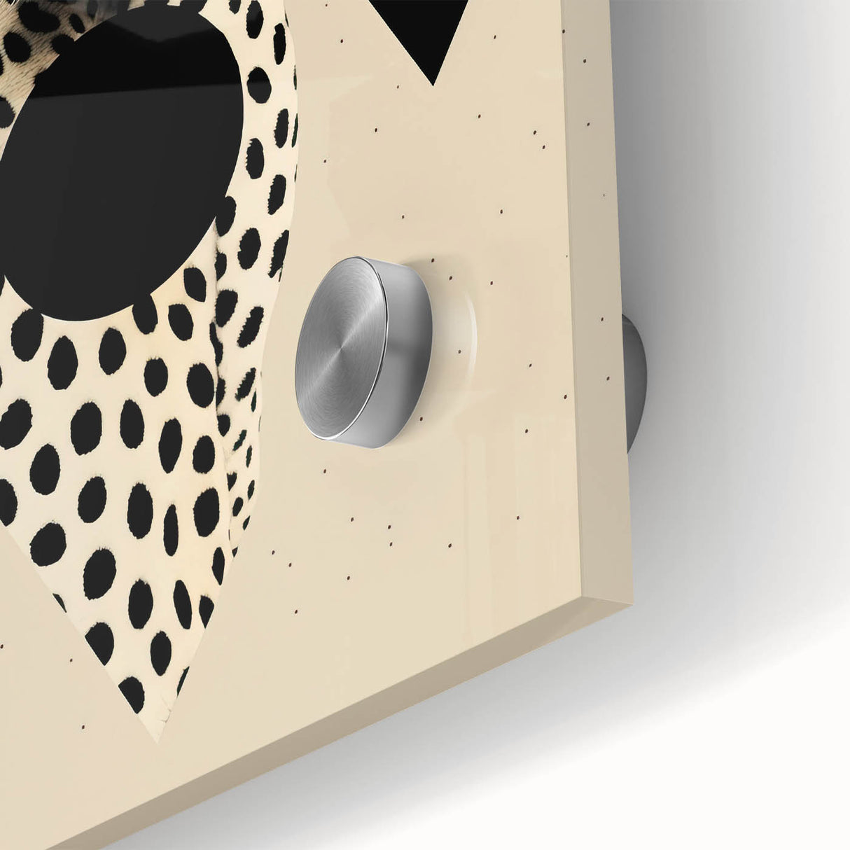 Custom Dining Room Wall Decor - Leopard & Geometric Artwork