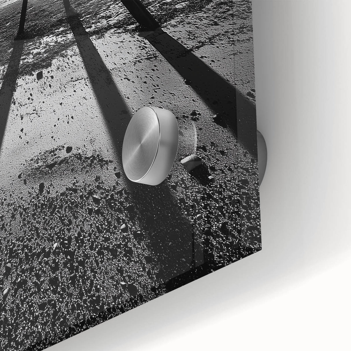 Modern Office Art - Black & White Abstract Landscape Print