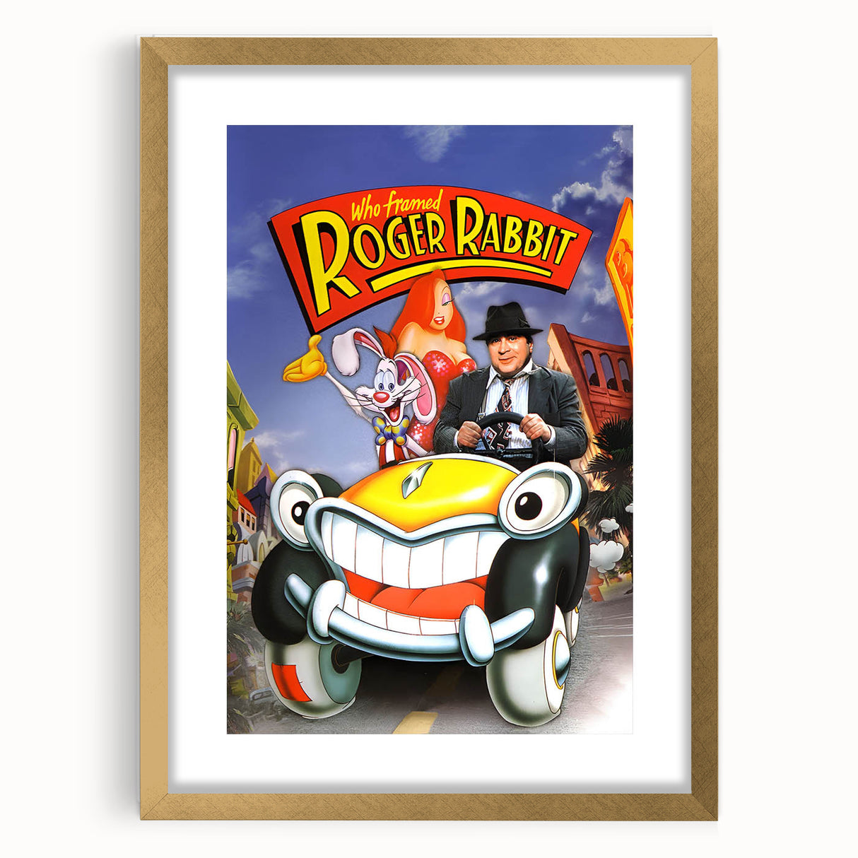 Classic Movie Art – Who Framed Roger Rabbit Poster – Retro 80s Wall Decor