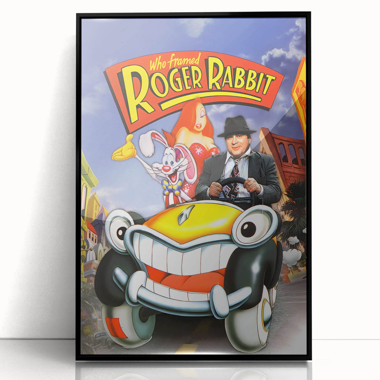 Classic Movie Art – Who Framed Roger Rabbit Poster – Retro 80s Wall Decor