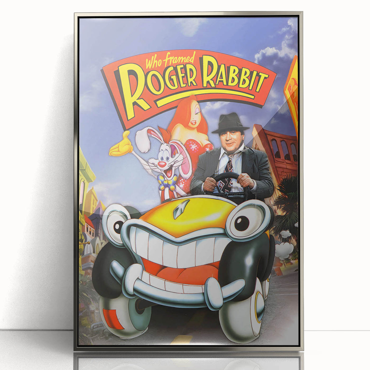 Classic Movie Art – Who Framed Roger Rabbit Poster – Retro 80s Wall Decor