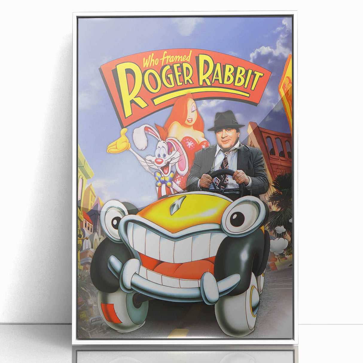 Classic Movie Art – Who Framed Roger Rabbit Poster – Retro 80s Wall Decor