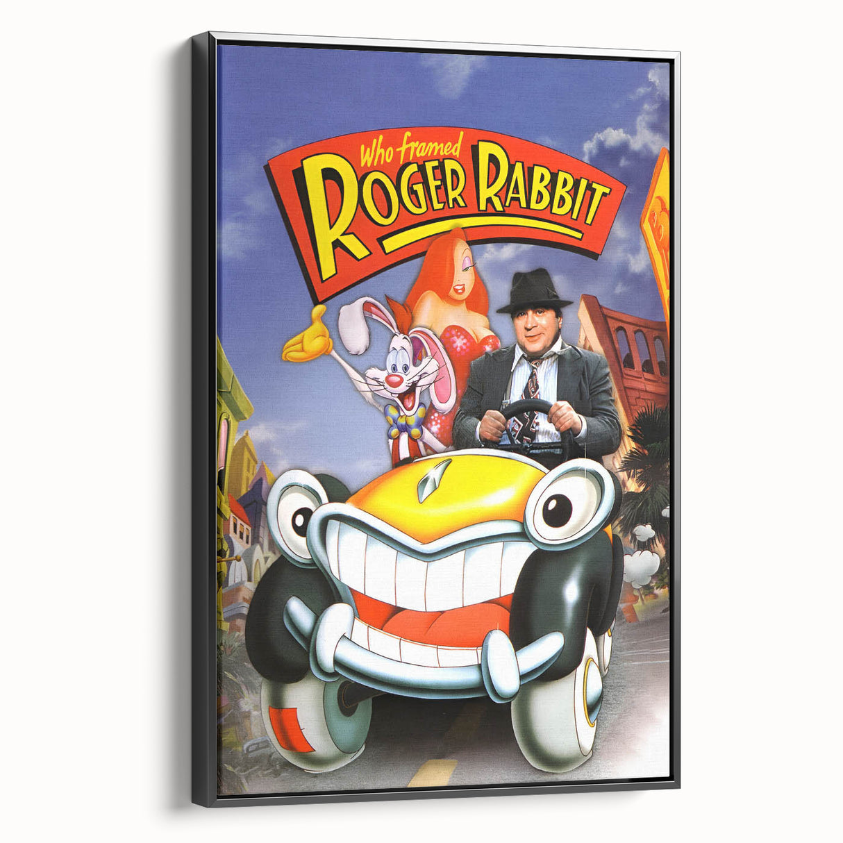 Classic Movie Art – Who Framed Roger Rabbit Poster – Retro 80s Wall Decor