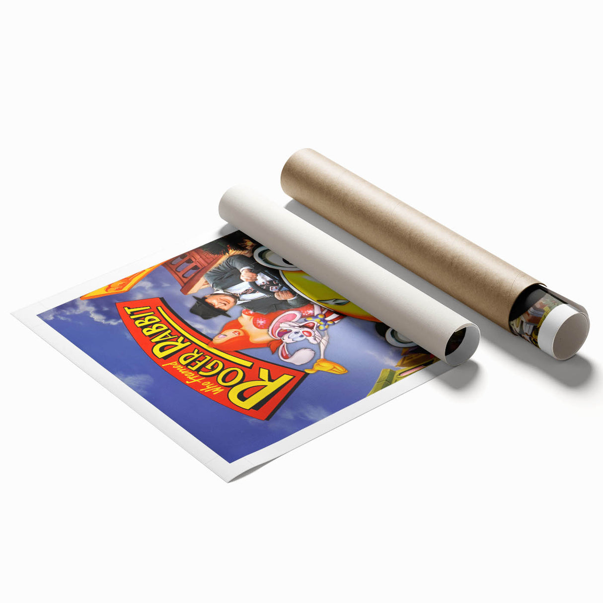 Classic Movie Art – Who Framed Roger Rabbit Poster – Retro 80s Wall Decor