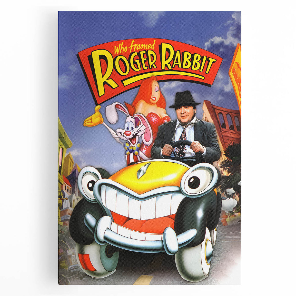 Classic Movie Art – Who Framed Roger Rabbit Poster – Retro 80s Wall Decor