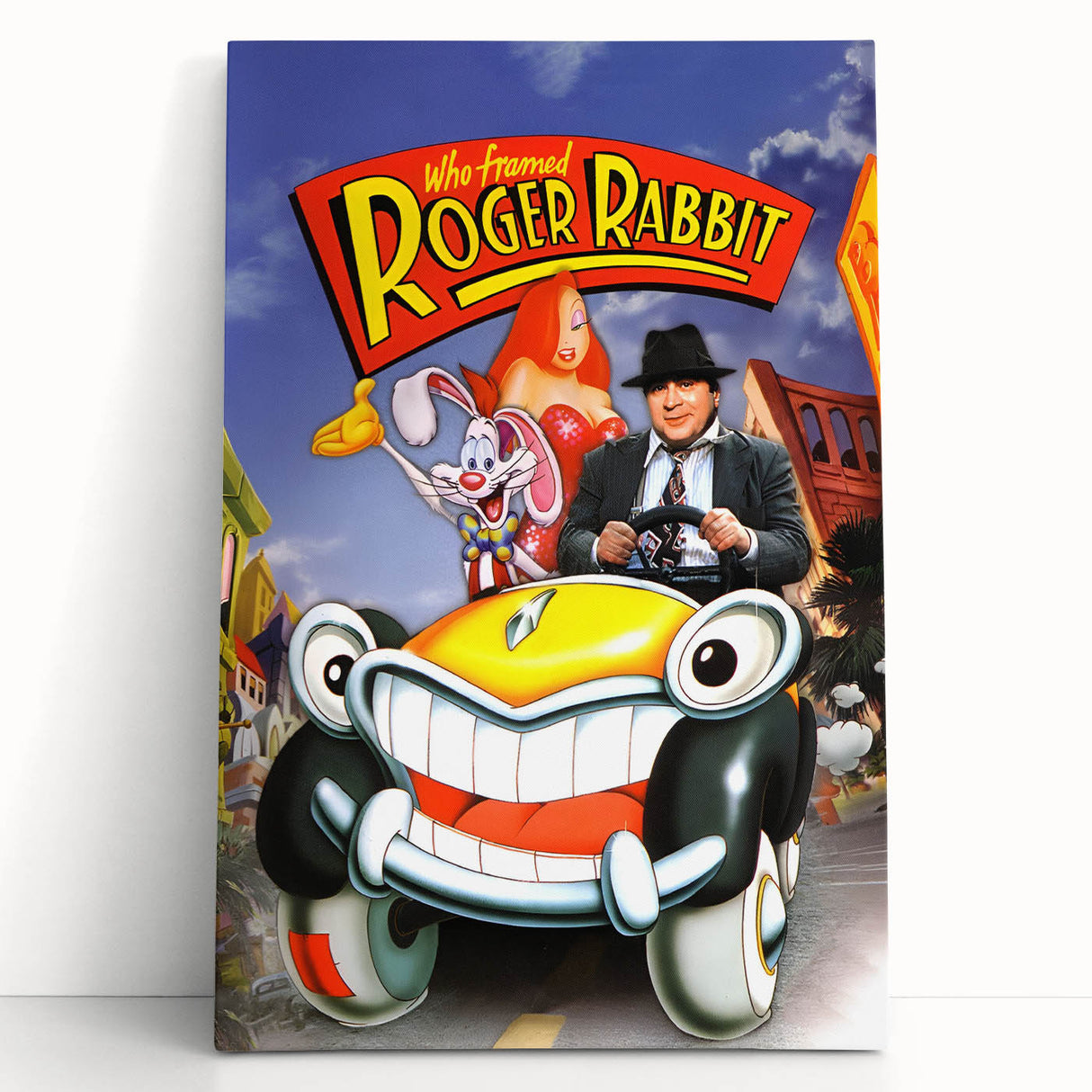 Classic Movie Art – Who Framed Roger Rabbit Poster – Retro 80s Wall Decor