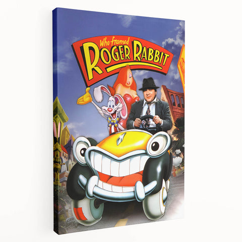 Classic Movie Art – Who Framed Roger Rabbit Poster – Retro 80s Wall Decor