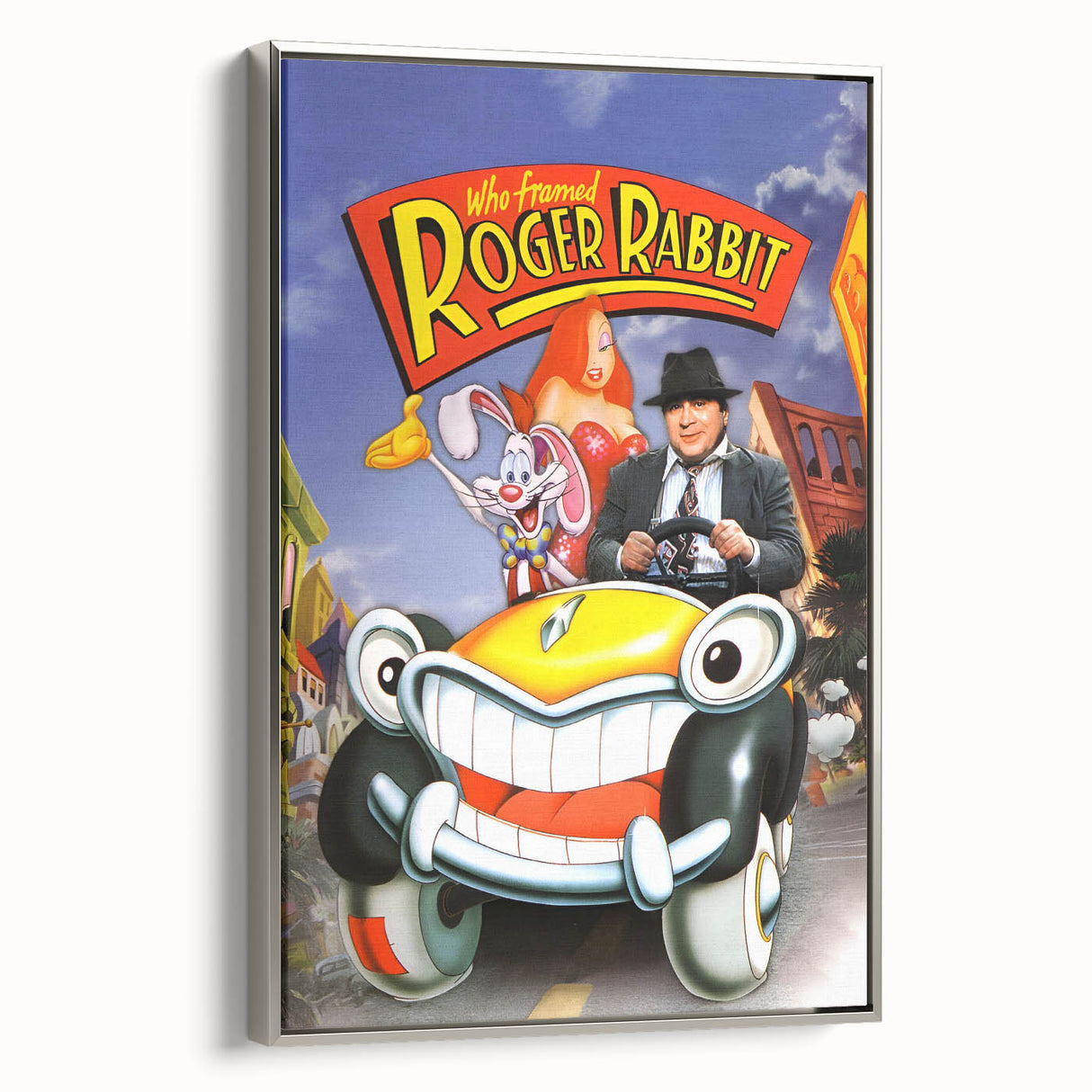Classic Movie Art – Who Framed Roger Rabbit Poster – Retro 80s Wall Decor