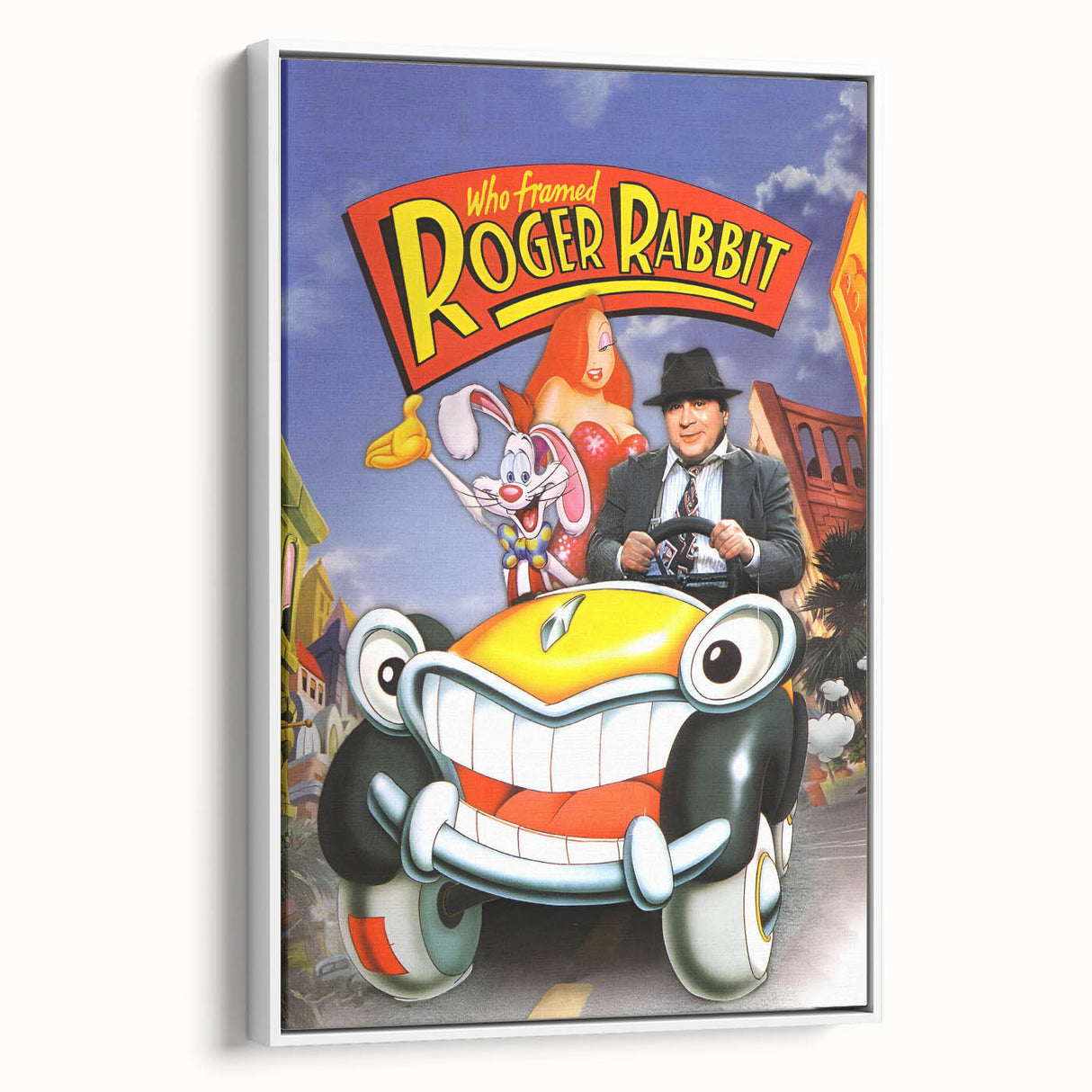 Classic Movie Art – Who Framed Roger Rabbit Poster – Retro 80s Wall Decor