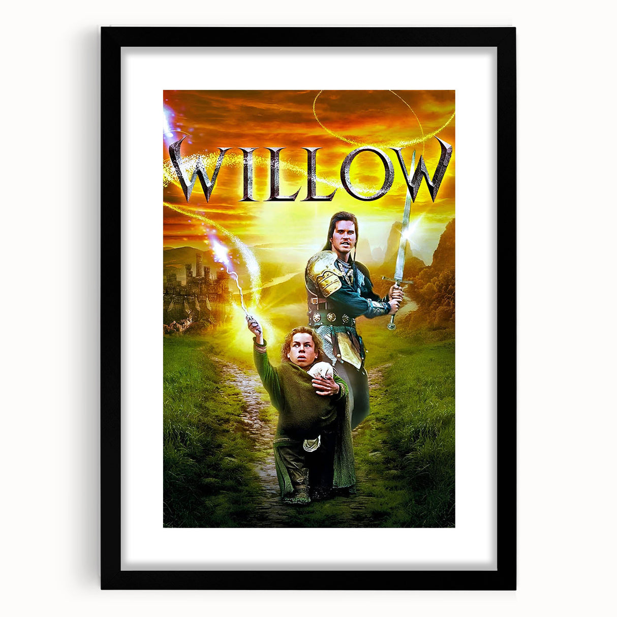 Willow Movie Poster – Epic Fantasy Adventure Wall Art – Retro 80s Wall Decor